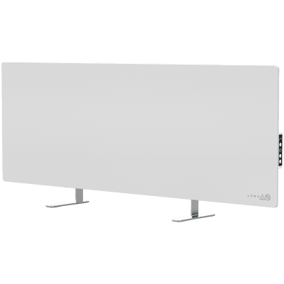 AENO Premium Eco Smart Heater, 700W, Tempered glass, Infrared+convection heating type, Led display Plug type: Europe (E/F type), WHITE