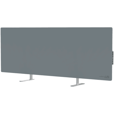 AENO Premium Eco Smart Heater, 700W, Tempered glass, Infrared+convection heating type, LED display, Plug type: Europe (E/F type), GREY