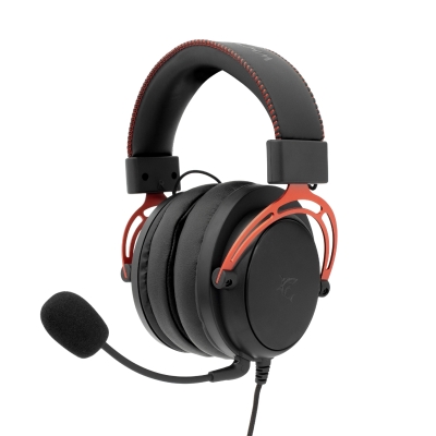 Слушалки White Shark GORILLA BLACK/RED - 53mm, Stereo 2.0, с кабел