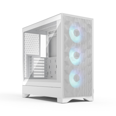 Кутия Fractal Design POP 2 AIR WHITE TG RGB, ATX, 3 fans included