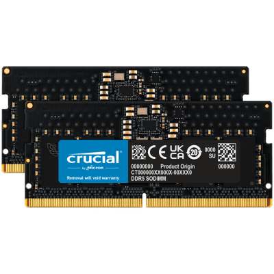 Памет Crucial 32GB Kit (2x16GB) DDR5-5600 SODIMM CL46 (16Gbit)