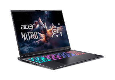Лаптоп Acer Nitro 18 AI AN18-61-R14D - 18.0", WQXGA, AMD Ryzen AI 9 365, RTX 5060 8GB, 32 GB, 1 TB SSD - NH.QYHEX.002
