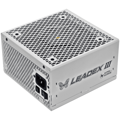 Захранване Super Flower Leadex III Gold 1000W ATX 3.1 80 Plus Gold, Fully Modular, Flat White Cables, 140mm Fan, White