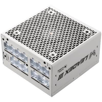 Захранване Super Flower Leadex III Gold 850W ATX 3.1 80 Plus Gold, Fully Modular, Flat White Cables, 140mm Fan, White
