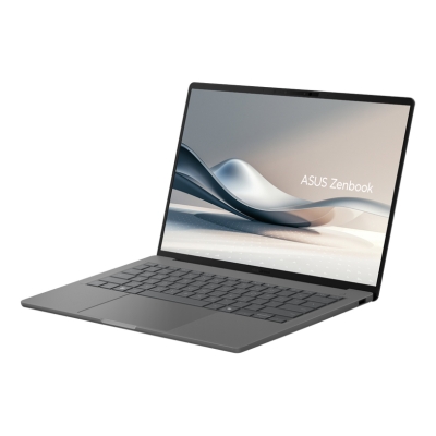 Лаптоп ASUS ZENBOOK 14 - SNAPDGRAGON X1E, 32GB, 1TB SSD, 14" WUXGA, WINDOWS 11 PRO, GRAY