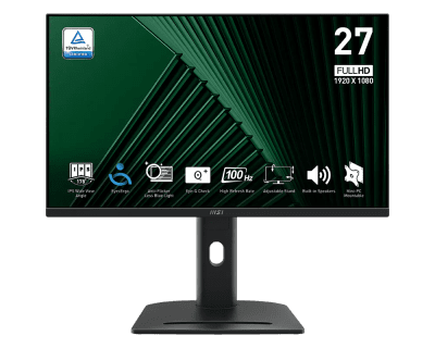 Монитор MSI PRO MP275PGMSI - 27" FHD 1920x1080, 100Hz, IPS, 1ms, 16:9