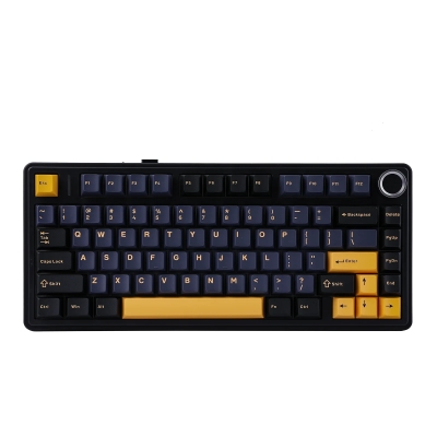 Клавиатура Aula F75 Thunder Black - Reaper Switch [Linear] (English US), с кабел и безжична WiFi+BT