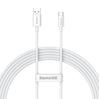 Кабел Baseus Superior USB към USB-C 100W 2м P10320102214-03 - бял