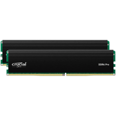 Crucial Pro OC 32GB Kit (2X16GB) DDR5-6400 UDIMM CL38 Black