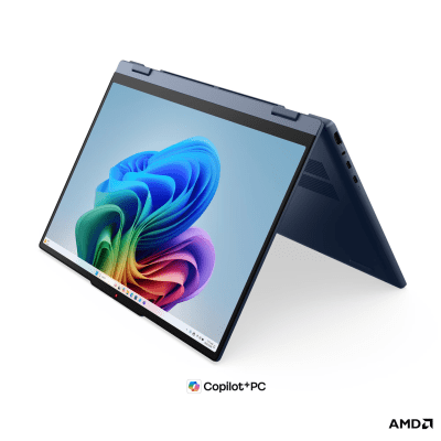 Лаптоп Lenovo IdeaPad 5 2-in-1 15AGP11 - 15.3" Full HD+ тъчскрийн, AMD Ryzen AI 7 445, AMD Radeon 840M, 32 GB, 512 GB SSD - 83UM001SBM