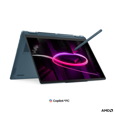 Лаптоп Lenovo Yoga 7 2-in-1 14AGP11 - 14.0" Full HD+ тъчскрийн, AMD Ryzen AI 7 445, AMD Radeon 840M, 24 GB, 1 TB SSD - 83TD001LBM