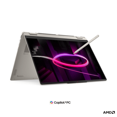 Лаптоп Lenovo Yoga 7 2-in-1 16AGP11 - 16.0" 2.8K тъчскрийн, AMD Ryzen AI 7 445, AMD Radeon 840M, 32 GB, 1 TB SSD - 83TF000UBM