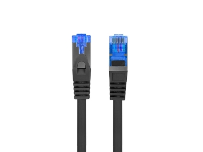 Кабел Lanberg patchcord CAT.6a s/ftp lszh cca 1.5m black fluke passed