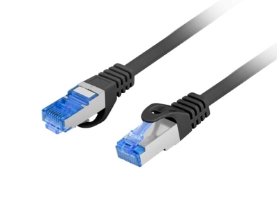 Кабел Lanberg patch cord CAT.6A FTP LSZH CCA 2m Fluke Passed, black