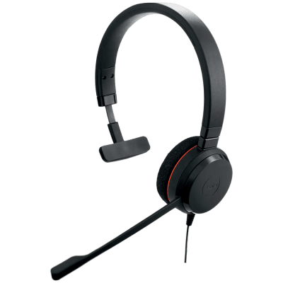 Слушалки JABRA Evolve 20, Mono MS, USB C/A adapter