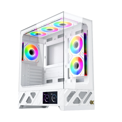 Кутия Xigmatek Alphard Pro Arctic, ATX - 6 inch LCD Display, 6 ARGB Fans
