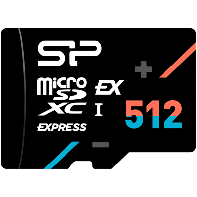 SILICON POWER, 512GB, microSD EX,512GB,UHS-I,PCIe Gen3x1,U3,V30,A1