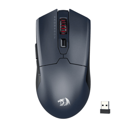 Мишка Redragon Fyzu Lite M995GB-LIT - черна със сиво, с кабел и безжична WiFi+BT