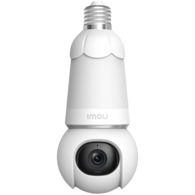 Imou 5MP Wi-Fi PTZ Bulb camera, H.265, 2.8 mm lens, Smart Full-Color Night Vision, Panoramic Pan & Tilt (340° Coverage), Built-in Mic & Speaker, Siren, Built-in Spotlight, Wi-Fi 6, Human/Vehicle Detection, Smart Auto Tracking, 350 Lumen