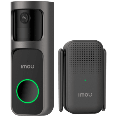 Imou 3MP Wi-Fi Doorbell 2S Kit, 2K QHD, 1/2.8 Progressive CMOS, 5000mAh rechargable battery, 125 wide-angle view, night vision 5m, Mic and Speaker, 8x Digital Zoom, PIR Motion / AI Human Detection, USB-C, Chime works as Wi-Fi extender, Weatherproof