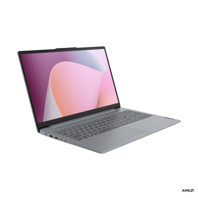 Лаптоп Lenovo IdeaPad Slim 3 15AMN8 - 15.6" Full HD, AMD Ryzen 5 7520U, AMD Radeon 610M, 16 GB, 512 GB SSD - 82XQ00TKBM