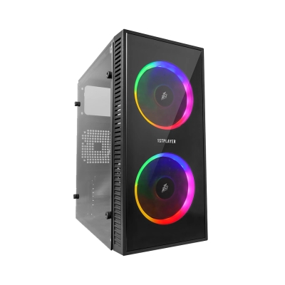 Кутия 1stPlayer X1 RGB, mATX - 3 Fans included