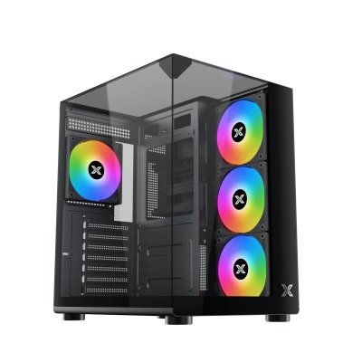 Кутия Xigmatek Aqua Compact, ATX - 4 ARGB Fans