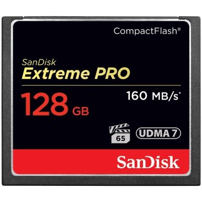 SanDisk Extreme PRO CF 160MB/s 128 GB VPG 65, UDMA 7