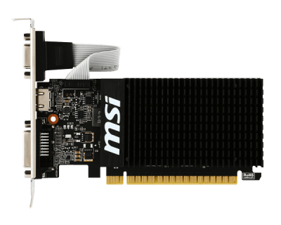 MSI NVIDIA GT710 HDMI DVI-D D-SUB 64B 2GB PASSIVE LP