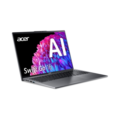 Лаптоп ACER SWIFT GO16 - Intel ULTRA 5, 16GB, 512 SSD, INT 16 FHD, WINDOWS 11 HOME, STEEL GRAY