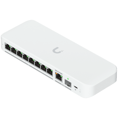 Ubiquiti switch USW-Flex-2.5G-8-EU 8-port 2.5 GbE ports, 10 GbE PoE+ input port for power / SFP+ port combo