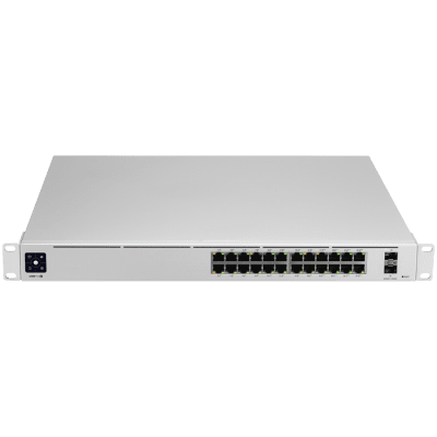 Ubiquiti USW-Pro-24-POE-EU configurable Gigabit Layer2 and Layer3 switch with auto-sensing 802.3at PoE+ and 802.3bt PoE++