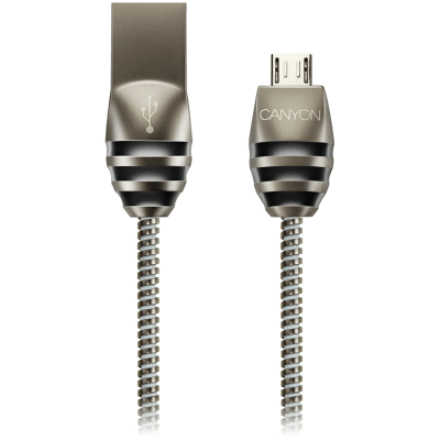 CANYON cable UM-5 MicroUSB 10W 1m Dark Grey