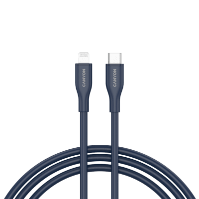 CANYON cable CLNM60 C-L 60W MFI 1m Silicon Blue