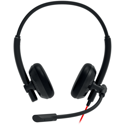 CANYON PC headset HS-07 PC Mic 3.5/USB Flat 2.8m Black