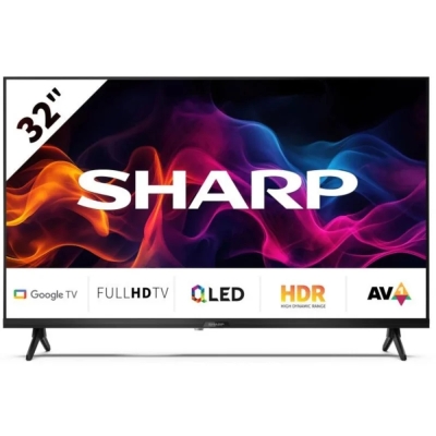 Телевизор Sharp 32GF3265E - 32" Full HD QLED Google TV, 1920x1080 Frameless, 1 000 000:1, HDR10