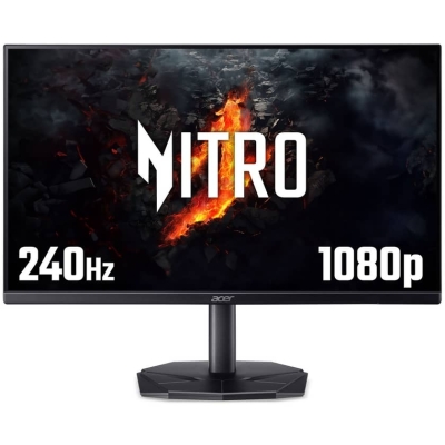 Монитор Acer Nitro KG240YW3bmiipx - 23.8'', FHD (1920X1080) IPS, ZeroFrame, FreeSync Premium 240Hz, 1ms/0.5ms GTG