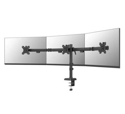Стойка Neomounts Nero Triple Flat Screen Desk Mount (phone holder+Quick-fix clamp/grommet)
