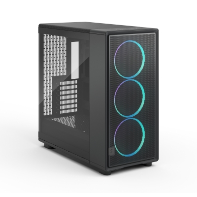 Кутия Fractal Design EPOCH XL BLACK TG RGB LIGHT, ATX, 3 fans included