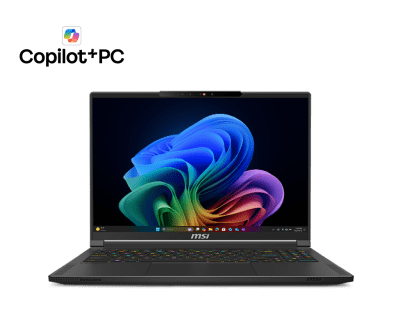 Лаптоп MSI Stealth A16 AI+ A3XVFG - 16.0", WQXGA, AMD Ryzen AI 9 HX 370, RTX 4060 8GB, 8 GB, 1 TB SSD - 9S7-15FK35-276