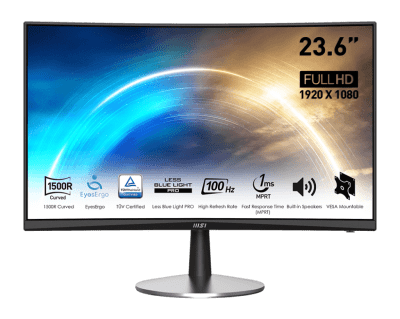 MSI 23.6 FHD 100Hz VA 1ms 16:9 HDMI D-SUB AUDIO CURVED