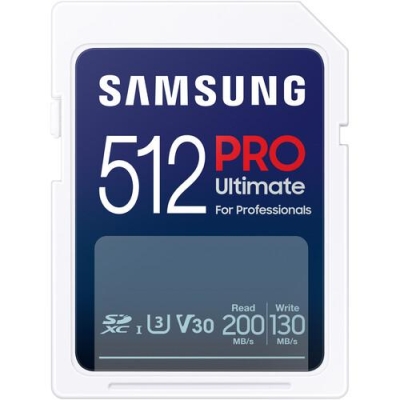 Карта памет Samsung 512GB PRO Ultimate SD Card Full-Size SDXC UHS-I , U3, V30