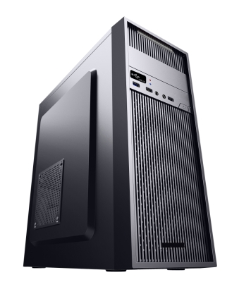 Кутия PowerCase 173-G04, 500W included, Middle Tower, ATX