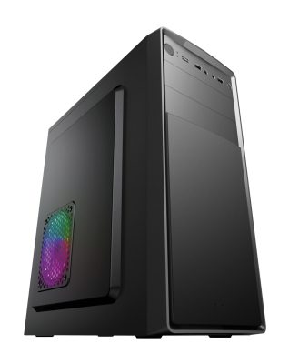 Кутия PowerCase 173-G02, 500W included, Middle Tower, ATX