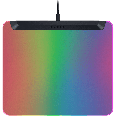 Razer Firefly V2 Pro, Fully Illuminated RGB Gaming Mouse Mat, Edge-to-Edge Backlit Design, 15-Zone Chroma Lighting, Integrated USB 2.0 Port