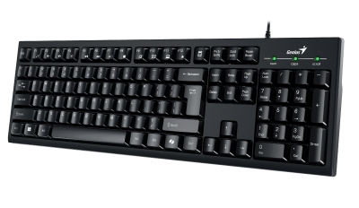 Genius клавиатура кирилизирана Smart Keyboard KB-100 Black - AI, BG Layout, USB