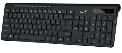 Genius клавиатура кирилизирана безжична Wireless Slim Keyboard SlimStar 7230 Black - AI, BG, 2.4Ghz