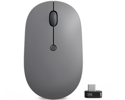 Мишка Lenovo Go USB-C (Thunder Black), безжична WiFi