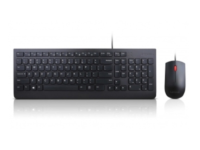 Комплект Lenovo Essential Keyboard and Mouse Combo AI Bulgarian, с кабел
