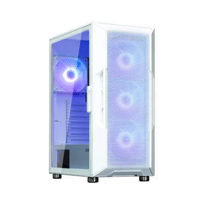Кутия Zalman i3 NEO ARGB White - Mesh, aRGB, Tempered Glass, ATX
